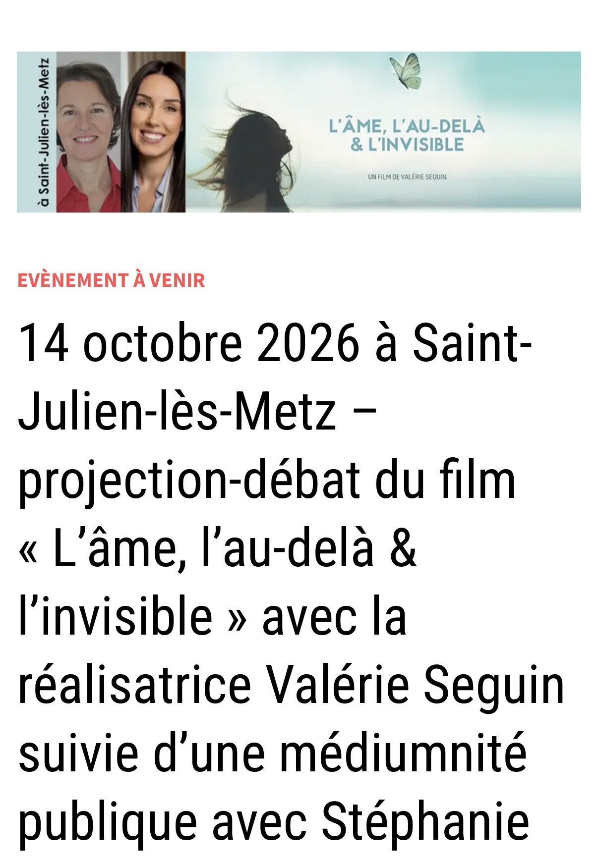 Conférence Défunt